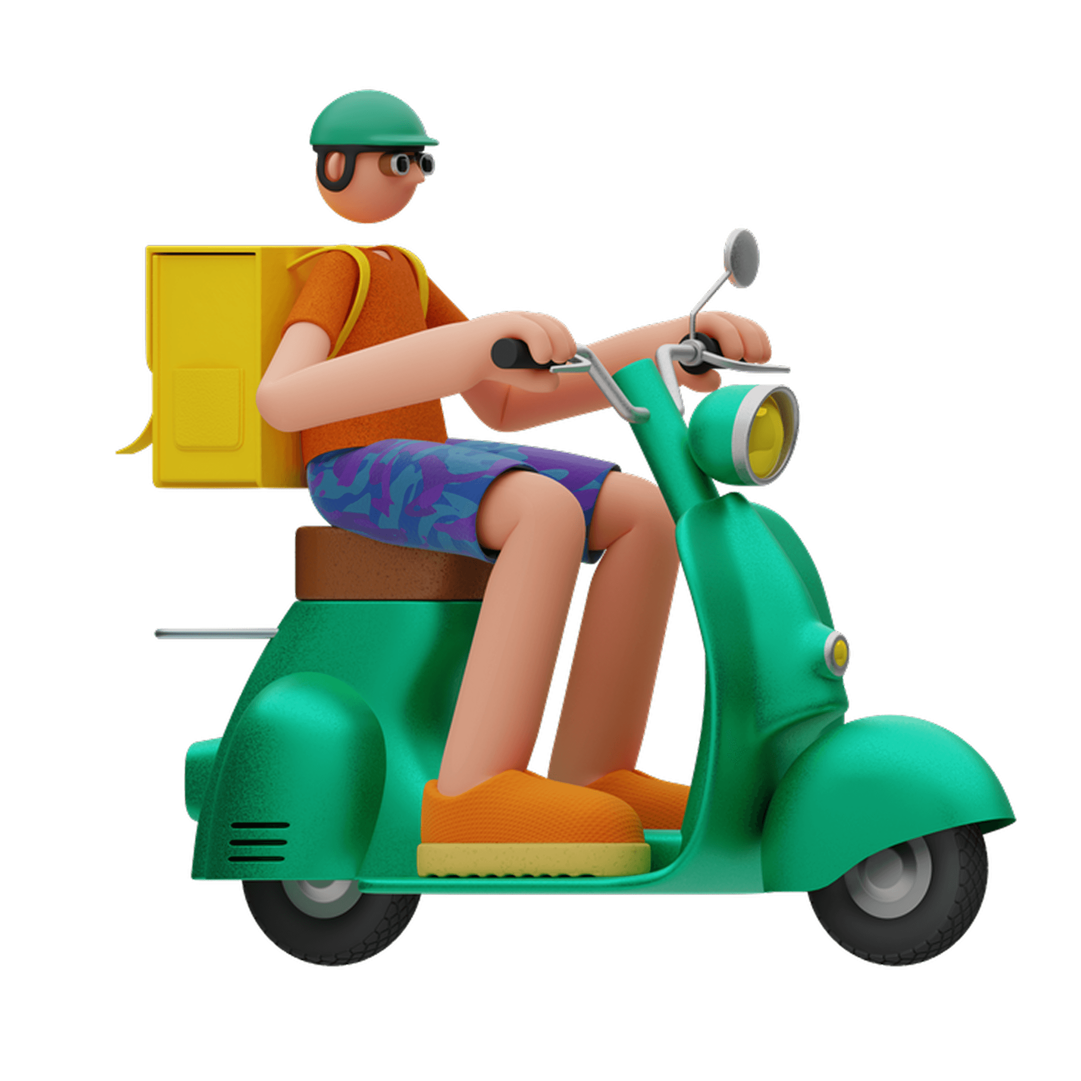 Man delivering services illustration